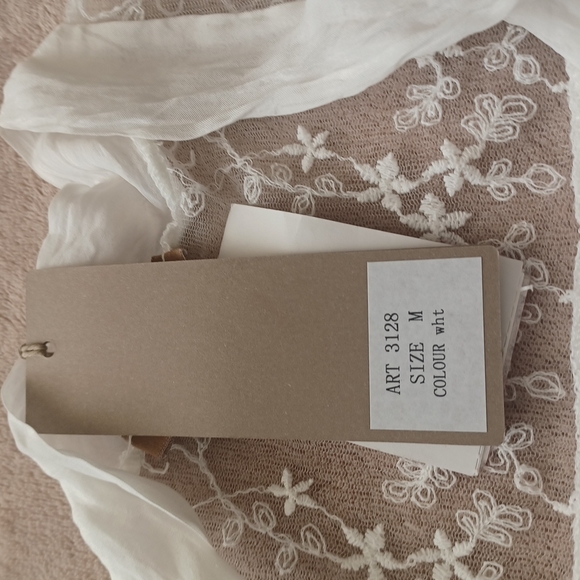 CARLA CONTI SLEEVELESS SILK CHIFFON CAMISOLE NWT WHITE SIZE MEDIUM - Picture 8 of 15